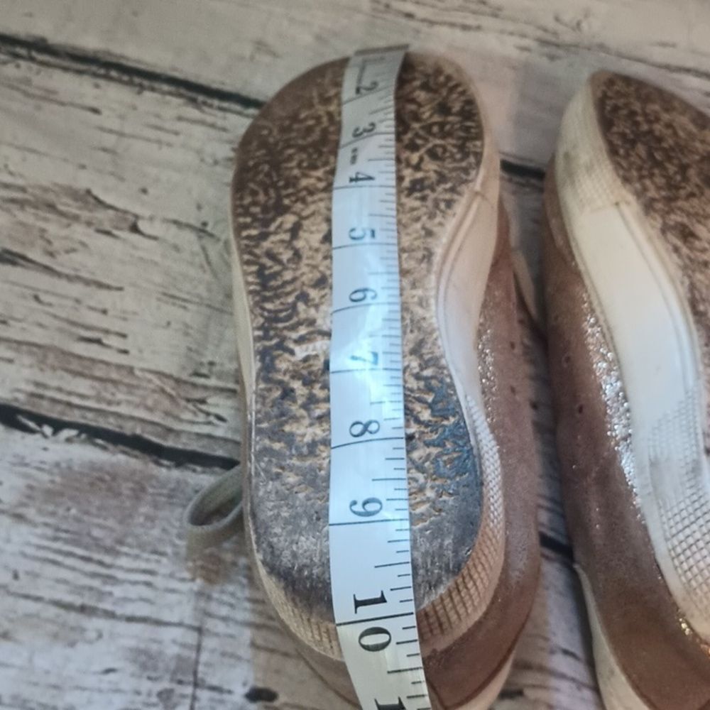 Golden Goose Metallic Gold May GGDB Sneakers Tennis Shoes 37 - Picture 10 of 11